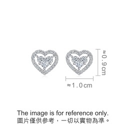 18K White Gold Diamond Earrings