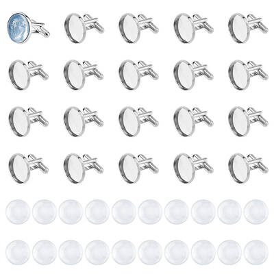 DIY Blank Dome Cufflinks Making Kit