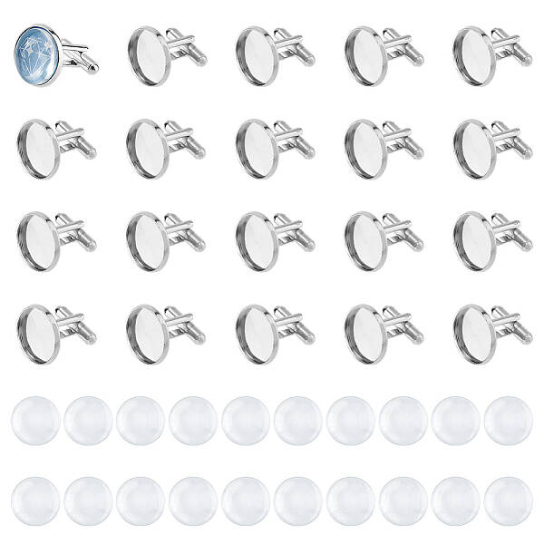 DIY Blank Dome Cufflinks Making Kit