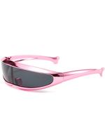 Unisex Fashionable All-match Tinted Lens Sunglasses, Trendy Casual Wrap Around Frames Sunglasses for Everyday Use, Fashion A...