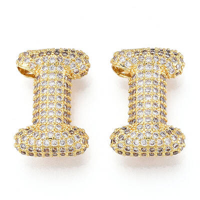 Brass Micro Pave Cubic Zirconia Pendants