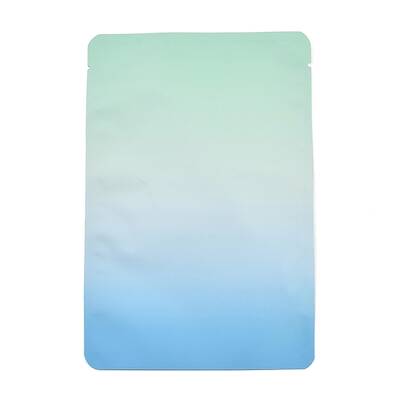 Two Tone Rectangle Plastic Zip Lock Gift Bags