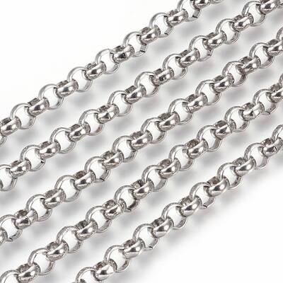 Tarnish Resistant 304 Stainless Steel Rolo Chains