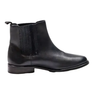 COX Chelsea Boots Black Leather Womens UK 4.5