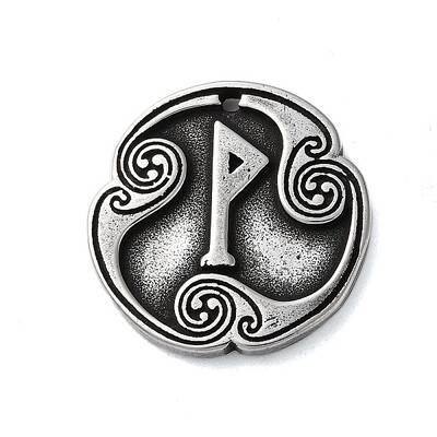 Rune Letters Alloy Pendants