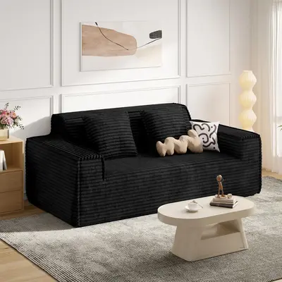 75'' Modern Cloud Loveseat Sofa, No Assembly Required Comfy Deep Seat Couches 1 pcs for Living Room, Bedroom, Apartment