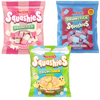 Squashies Stock Boy 3 Pack - Limited Edition Pineapple Orange - Strawberry & Cream - Bubblegum - British Candy - Imported Bri...