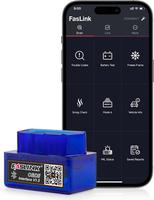 Bluetooth OBD2 Scanner for iPhone & Android, Car Diagnostic Scan Tool Check Engine Fault Code Reader for All OBDII Cars and P...