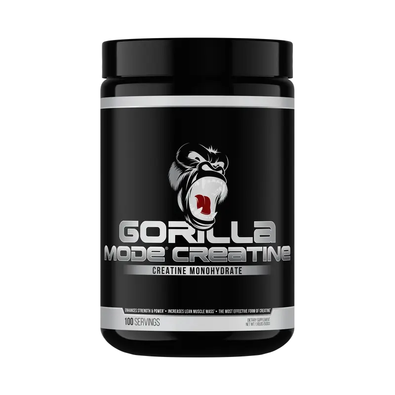 Gorilla Mode 100 Serving Creatine Monohydrate – Micronized Creatine Monohydrate Powder -Strength, Power & Endurance Fitness...