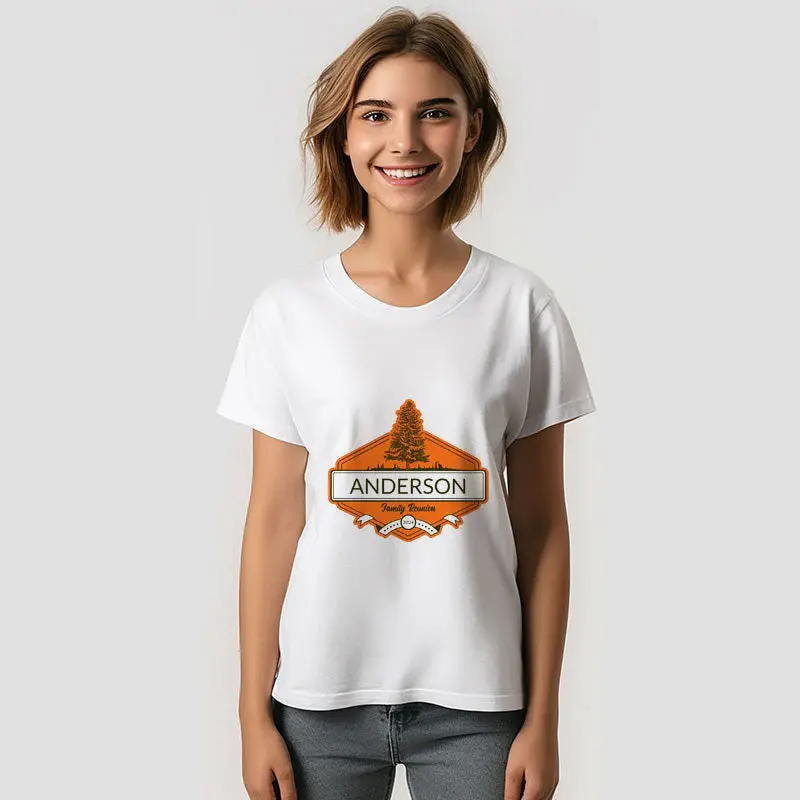 Custom Name Family Reunion Summer Pine T-Shirt
