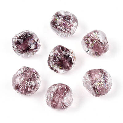Handmade Foil Lampwork Beads