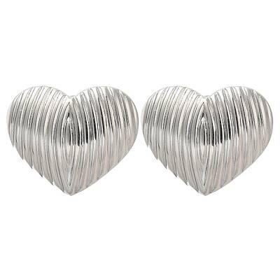 Ion Plating(IP) 304 Stainless Steel Heart Stud Earrings