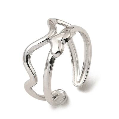 Non-Tarnish 304 Stainless Steel Open Cuff Rings