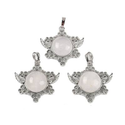 Natural Quartz Crystal Pendants