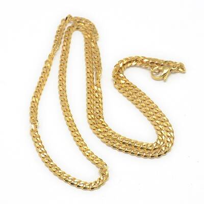Trendy Men's 201 Stainless Steel Curb Chain Necklaces