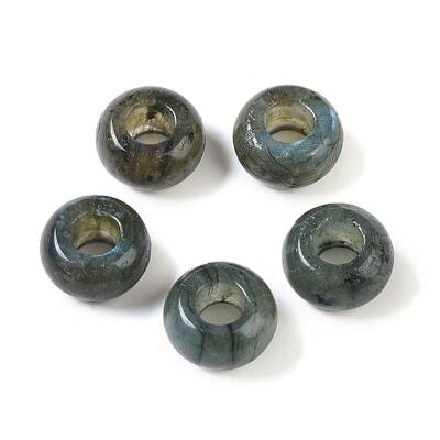 Natural Labradorite European Beads