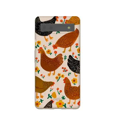 Seashell Chicken Garden Google Pixel 6a Case