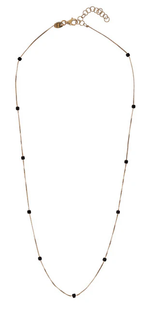 Alisia Delicata Collana In Spinello Nero Placcato Oro Al4081-Oro-Spinello