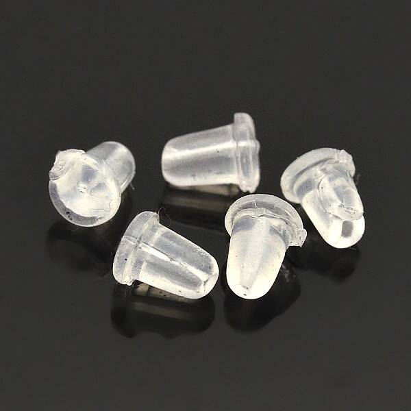 Clear Plastic Ear Nuts