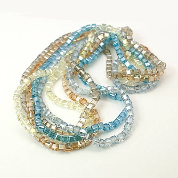 Electroplate Glass Beads Strands