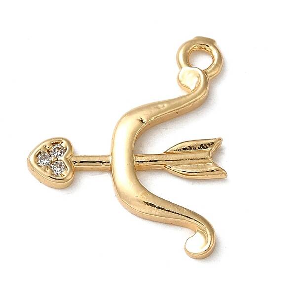 Brass Micro Pave Cubic Zirconia Pendants