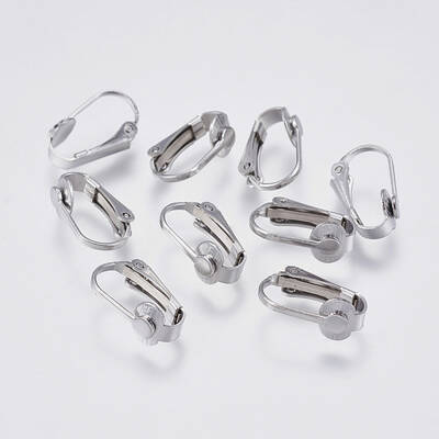 Tarnish Resistant 304 Stainless Steel Clip-on Earring Findings