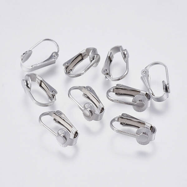 Tarnish Resistant 304 Stainless Steel Clip-on Earring Findings