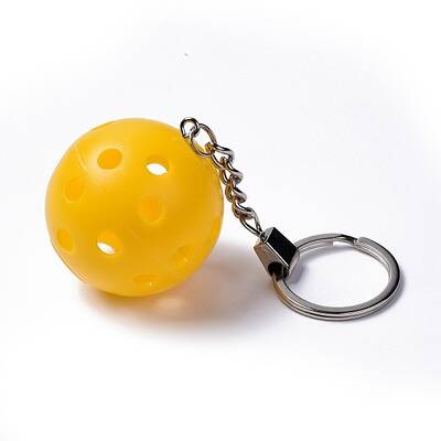 Plastic Pickleball Keychain
