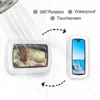 Shower Phone Holder - Waterproof 720° Rotatable Adjustable Bathroom Wall Mount Stand for Smartphone & Cellphone - Anti-Fog H...