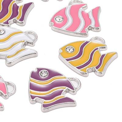 Alloy Enamel Pendants