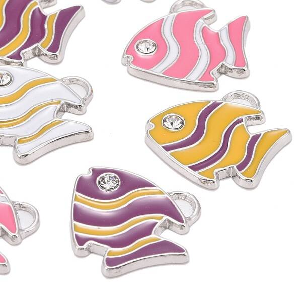 Alloy Enamel Pendants