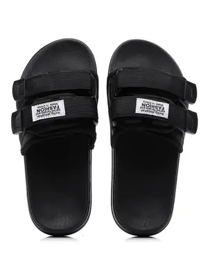 Summer 2024 Men's Comfort Matching Casual Letter Patch Solid Color House Slides, Boy Going Out Fashionable Cozy Slides for Be...