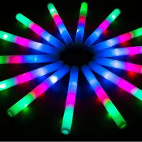 2025 Summer must-haves，36-Pcs LED Foam Glow Sticks  3 Flashing Modes.Glow in The Dark Party Supplies for Raves, Concerts, W...