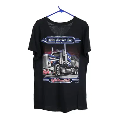 Port & Company Graphic T-Shirt - XL Black Cotton