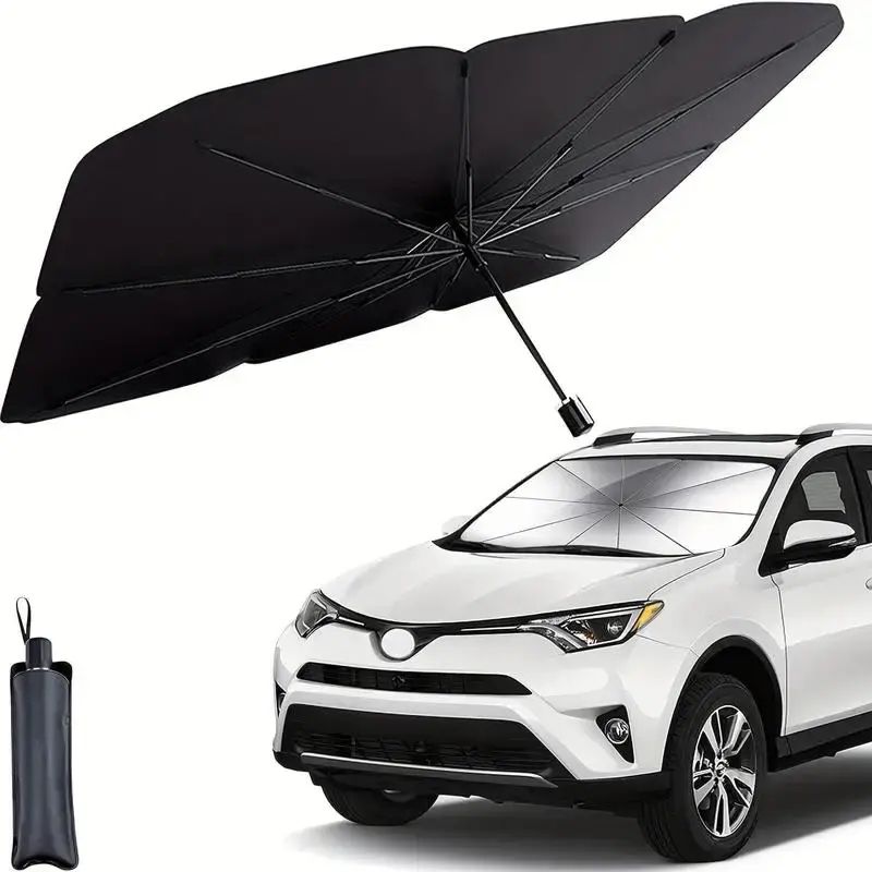 Portable car sunshade, windshield sunshade, foldable windshield sunshade, car exterior accessories, daily car windshield cool...