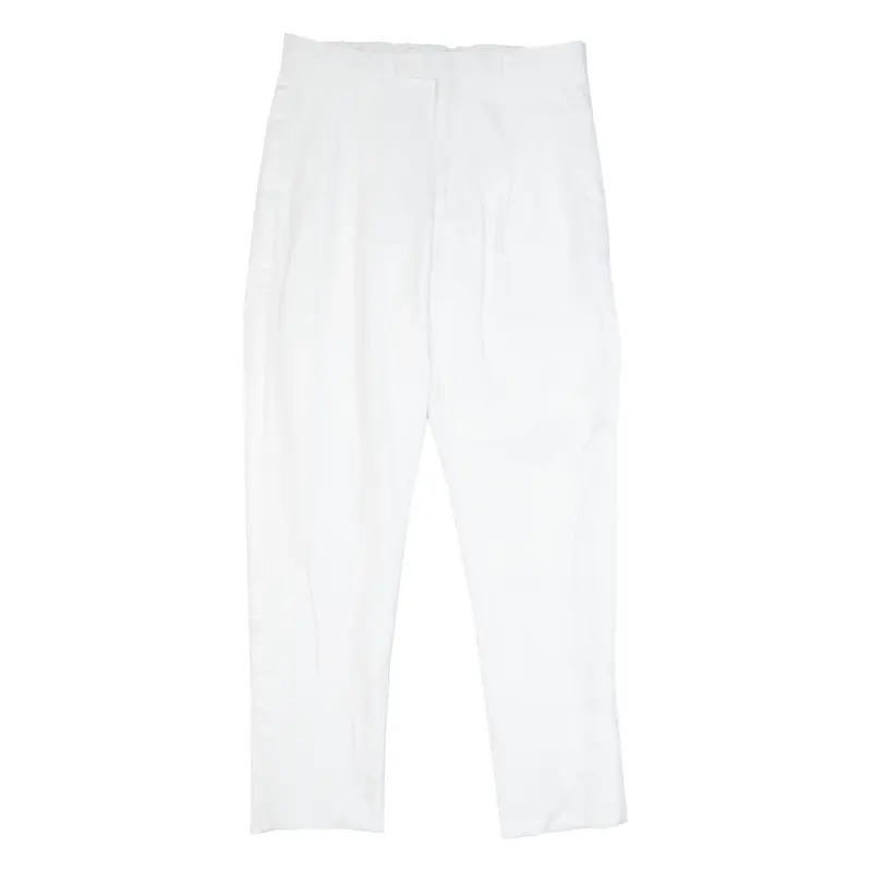 Mens Trousers White Regular Tapered W32 L29