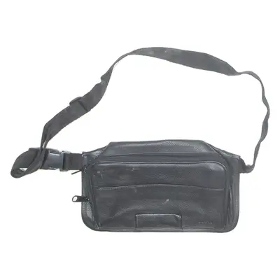 CHAI Womens Bum Bag Black Leather 90s