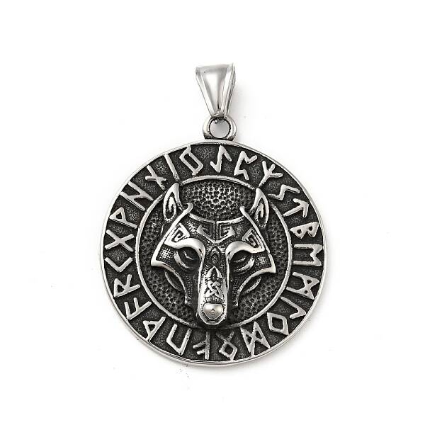 304 Stainless Steel Norse Valknut Rune Pendant