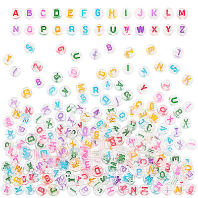 1040Pcs 26 Style Transparent Clear Acrylic Beads