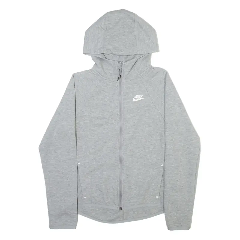 NIKE Boys Grey Hoodie Full Zip S