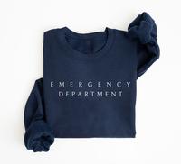 Emergency Department Sweatshirt, Emergency Dept Sweater, ED ER Emergency Room Doctor Staff Shirts, Nursing Student Tee, Nurse...