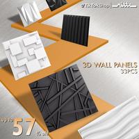 Nitte 33PCS PVC 3D Wall Panels, 11.8\