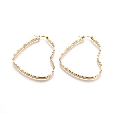304 Stainless Steel Hoop Earrings