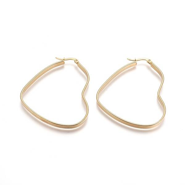 304 Stainless Steel Hoop Earrings