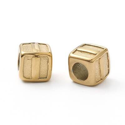 Ion Plating(IP) 304 Stainless Steel European Beads
