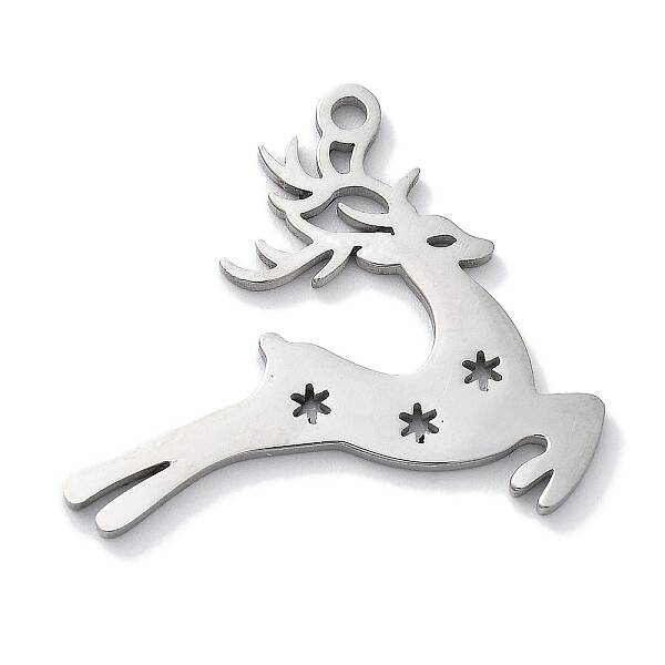 Christmas Theme Anti-Tarnish 304 Stainless Steel Pendants