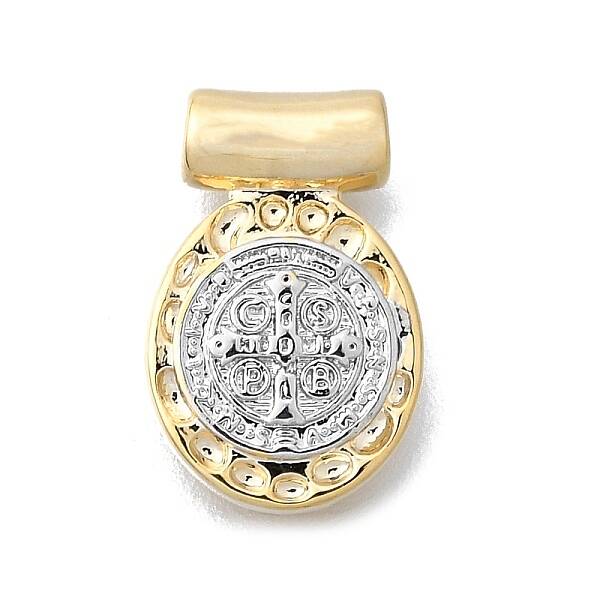 Religion Theme Brass Hammered Pendants