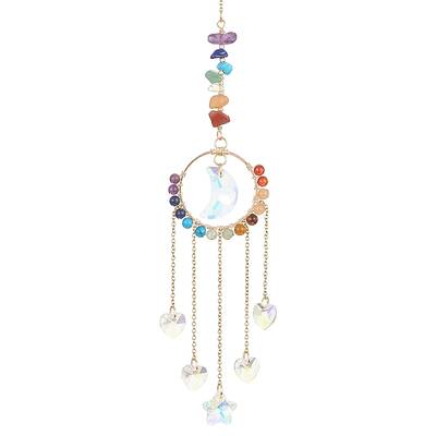 Glass Heart/Star/Moon Pendant Decoration