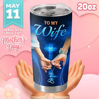 BNB Once Upon A Time Wife Tumbler, Stainless Steel 20ozCups, To My Wife Tumbler, Mothers Day Gifts, Anniversary Birthday For ...