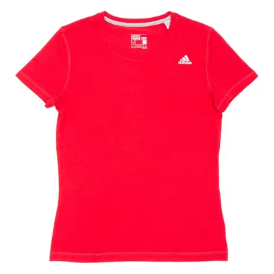 ADIDAS Womens T-Shirt Red M